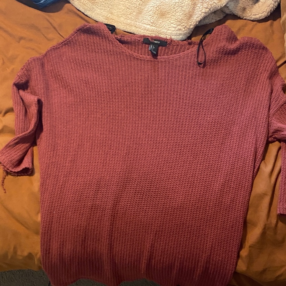 Forever 21 Women's Pink Knit Sweater